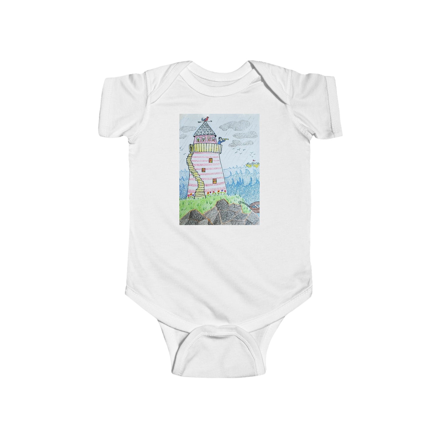 HW Lighthouse Infant Fine Jersey Bodysuit