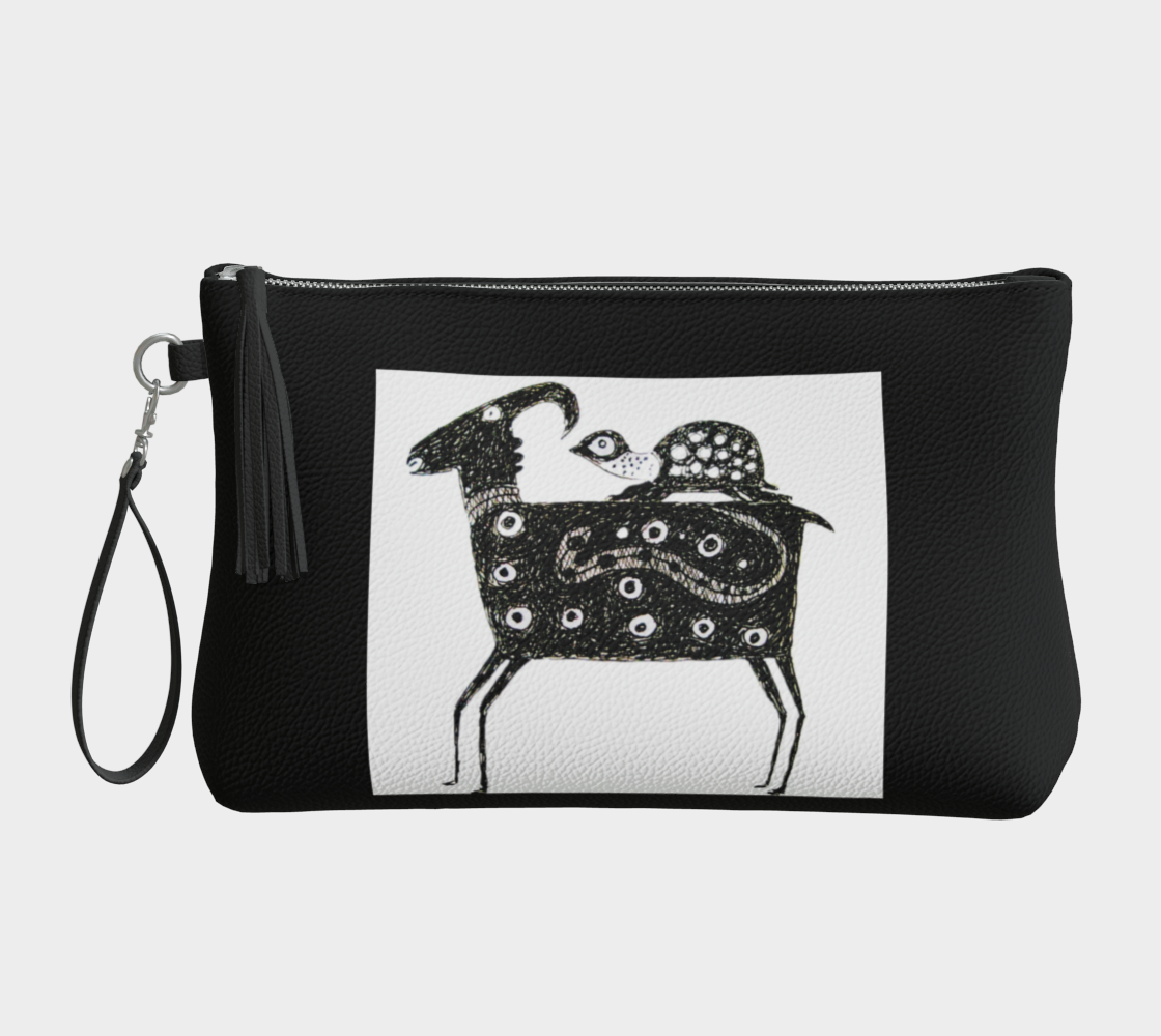 HW Friend Vegan Leather Makeup Bag