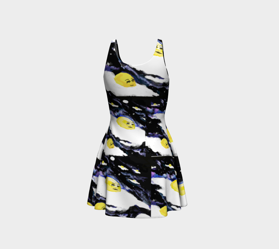 Space Egg Flare Dress