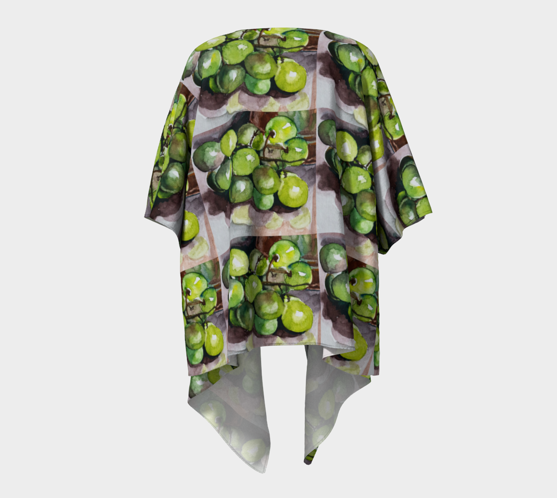 HW Green Grapes Draped Kimono