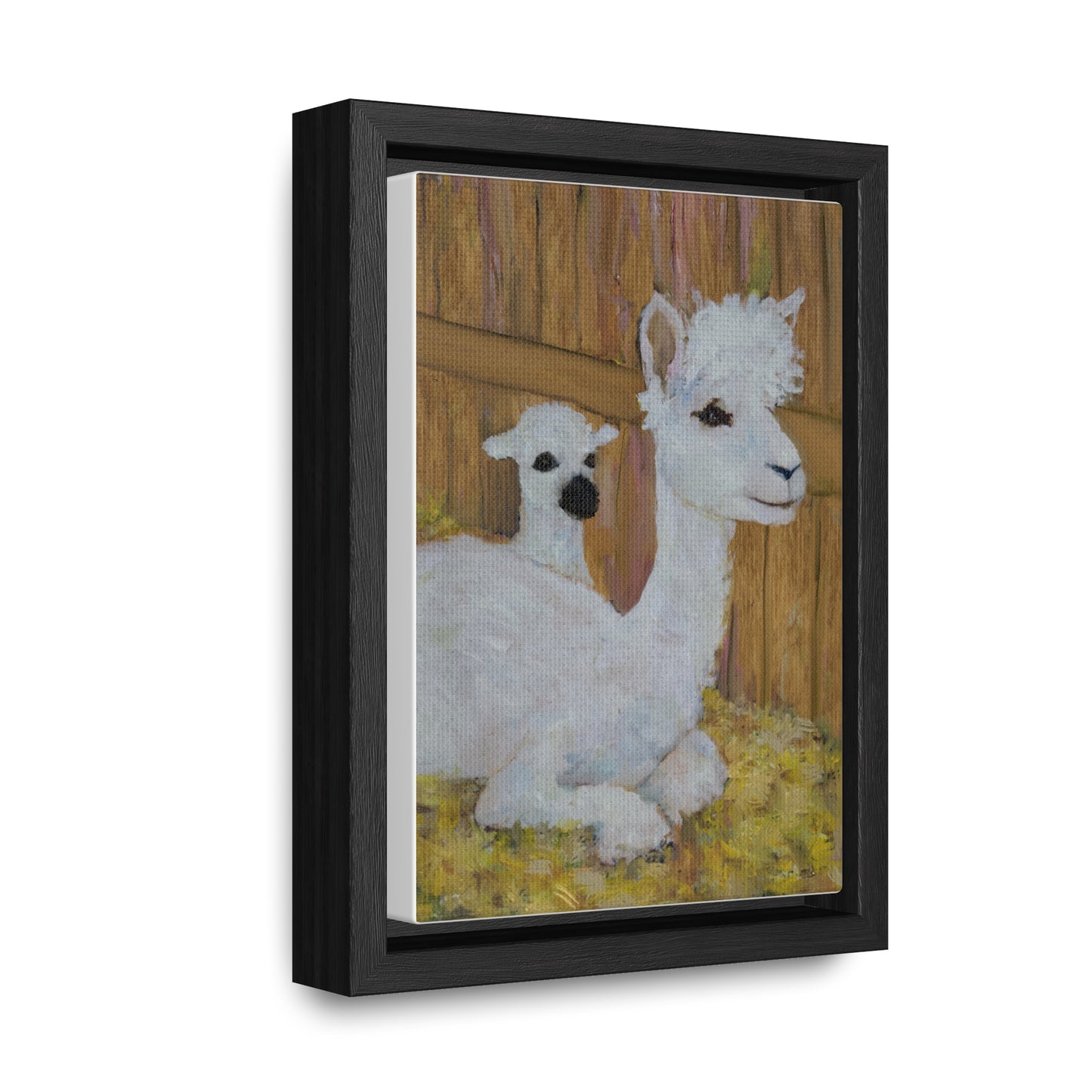 Alpaca Joy Gallery Canvas Wraps, Vertical Frame