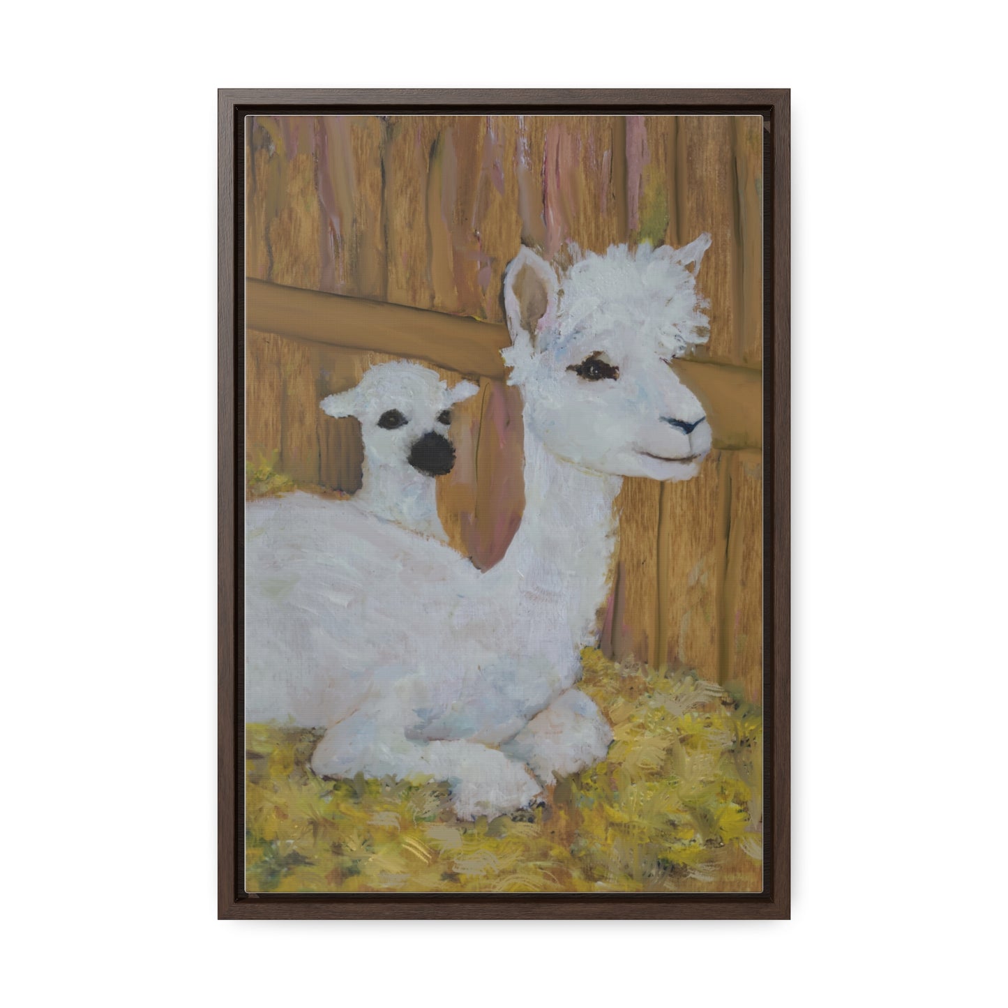 Alpaca Joy Gallery Canvas Wraps, Vertical Frame