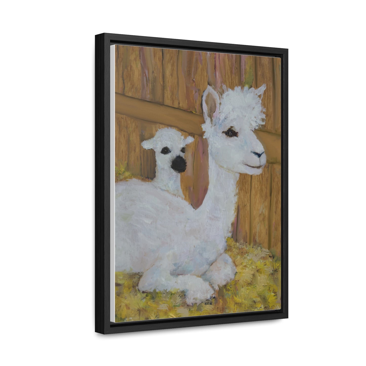 Alpaca Joy Gallery Canvas Wraps, Vertical Frame