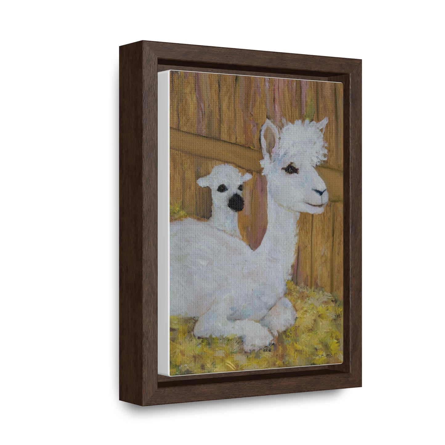 Alpaca Joy Gallery Canvas Wraps, Vertical Frame