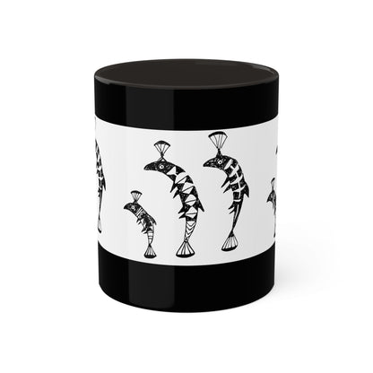 HW Fish Fam Colorful Mugs, 11oz