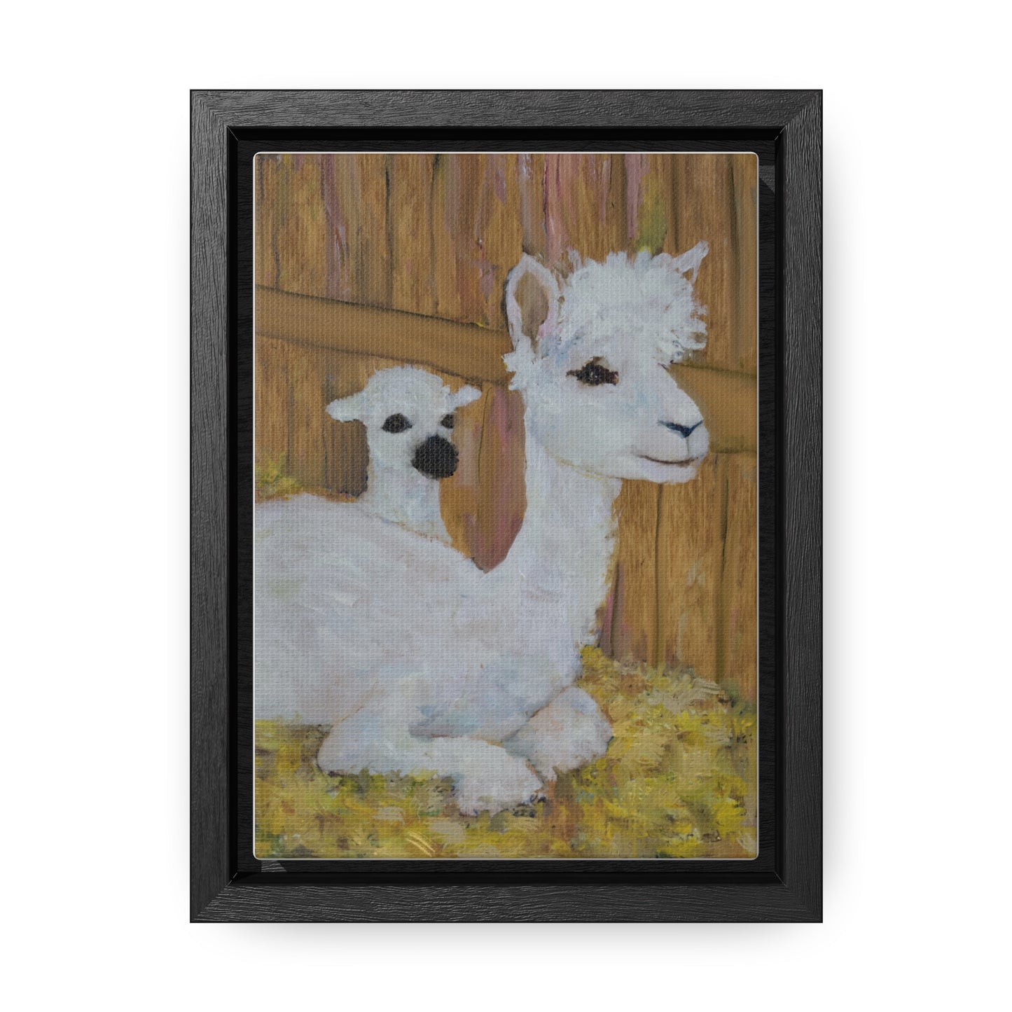 Alpaca Joy Gallery Canvas Wraps, Vertical Frame