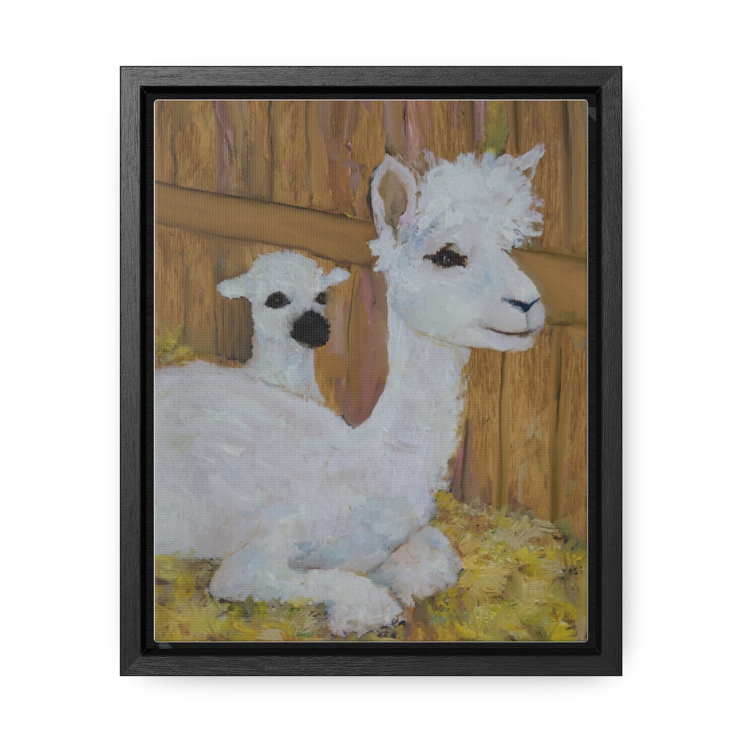 Alpaca Joy Gallery Canvas Wraps, Vertical Frame