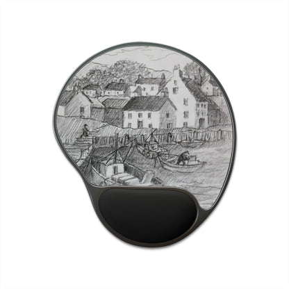 HW Fishing Vil Mouse Pad with Wrist Rest