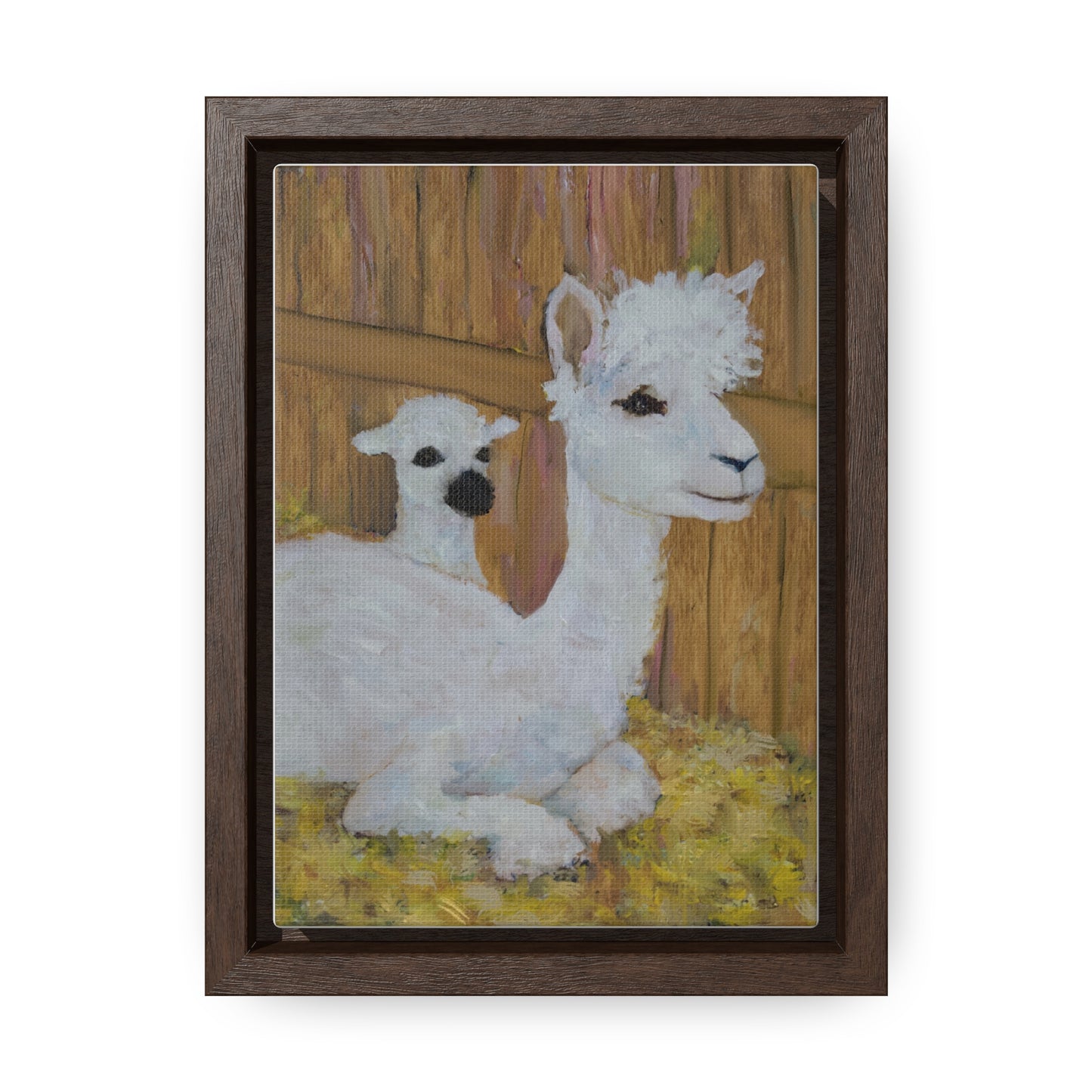 Alpaca Joy Gallery Canvas Wraps, Vertical Frame