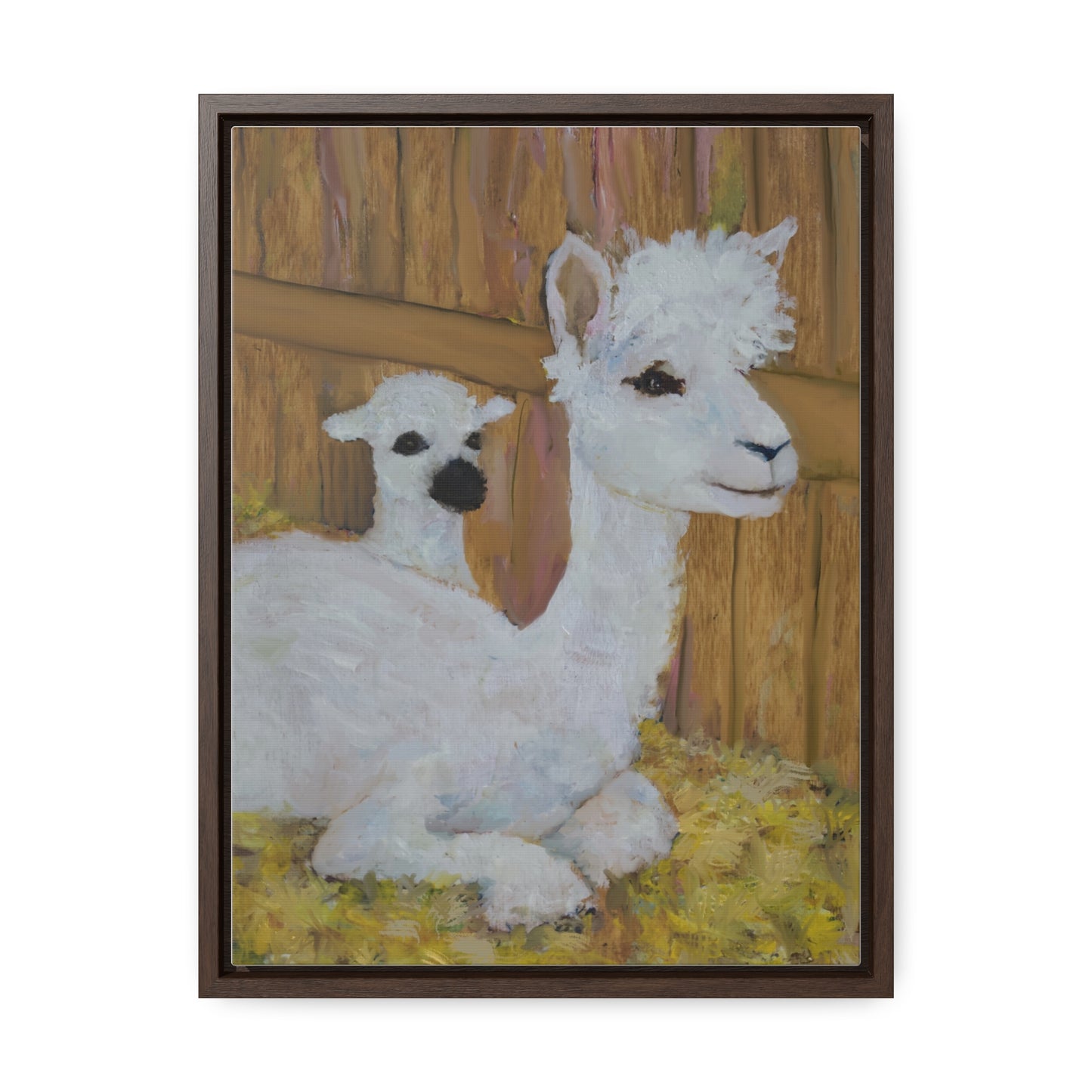 Alpaca Joy Gallery Canvas Wraps, Vertical Frame