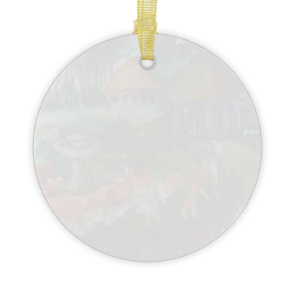 HW Birdbath Glass Ornament