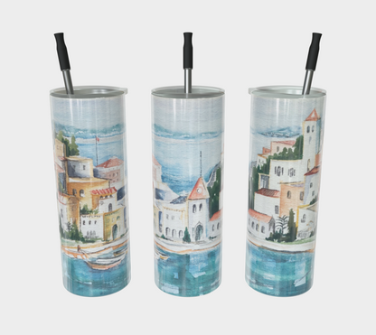 HW Watercolor City Tumbler