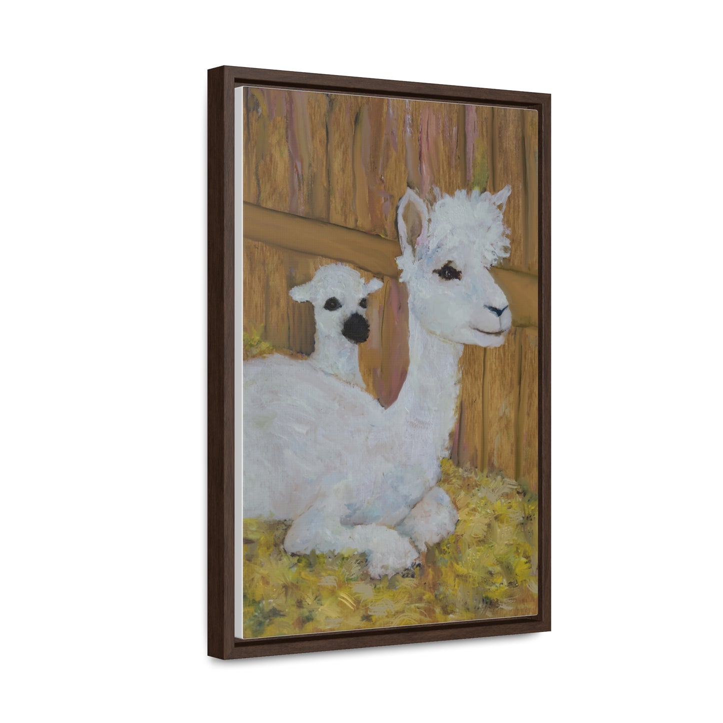 Alpaca Joy Gallery Canvas Wraps, Vertical Frame