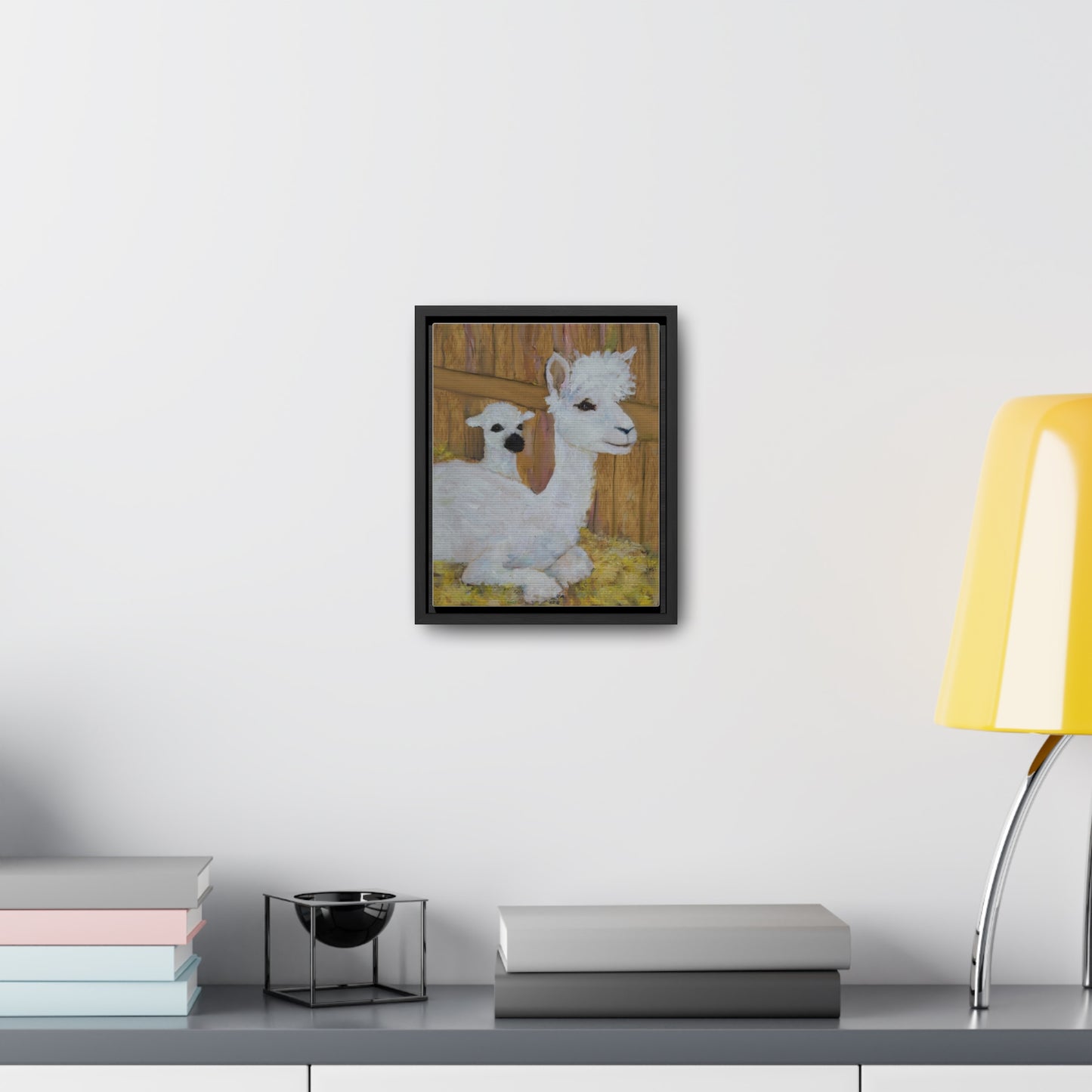 Alpaca Joy Gallery Canvas Wraps, Vertical Frame