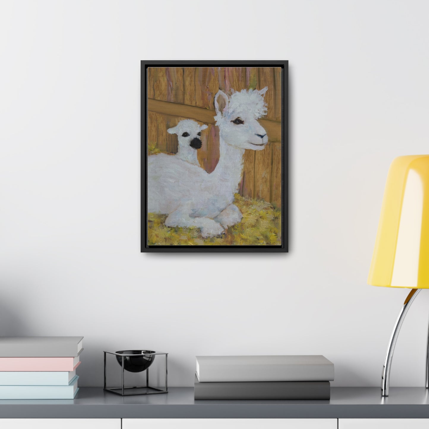 Alpaca Joy Gallery Canvas Wraps, Vertical Frame