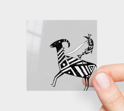 HW Fish Galloping Sticker