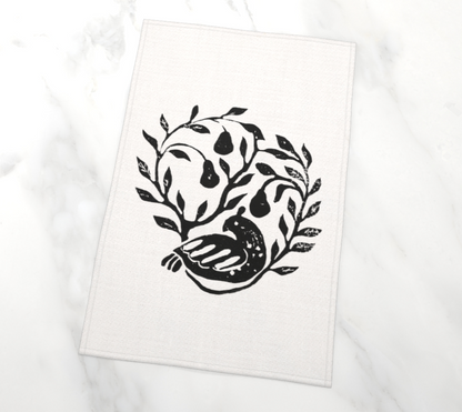 HW August Partridge Tea Towel