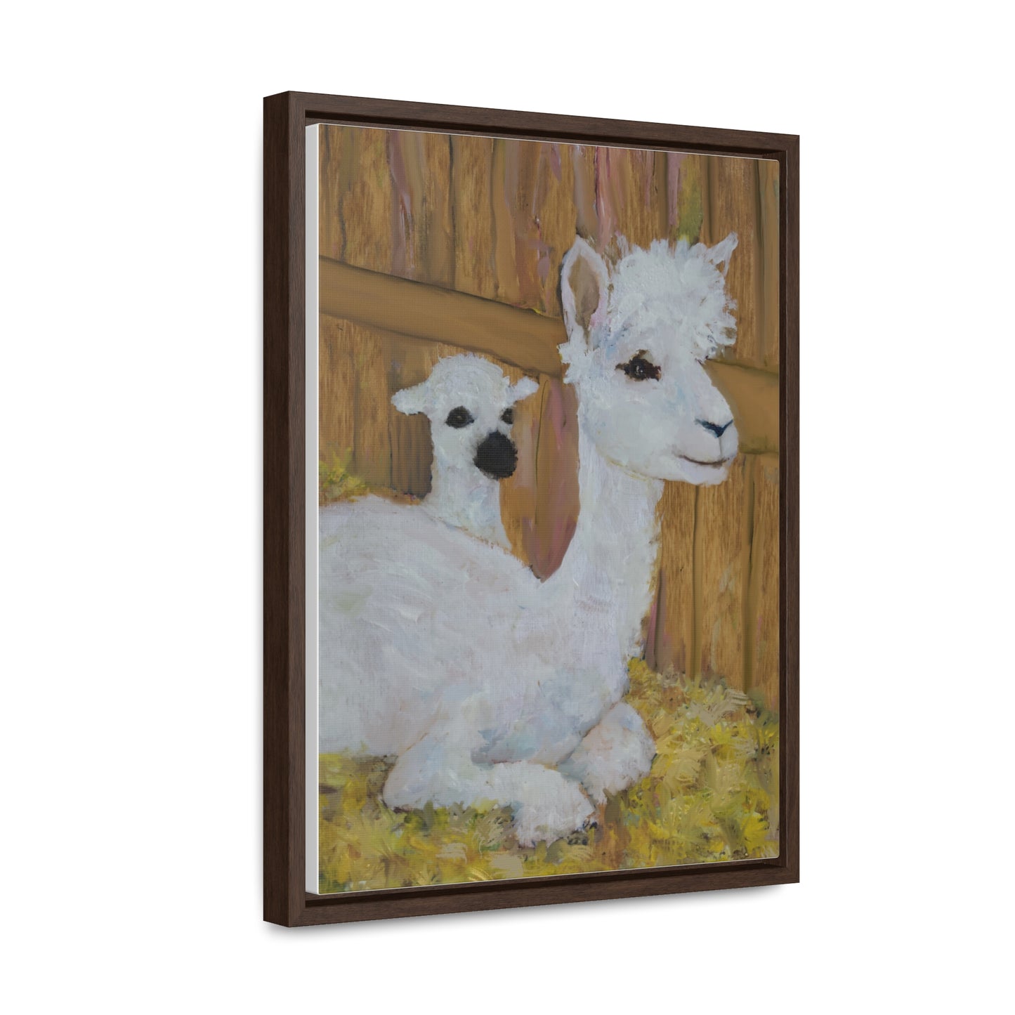 Alpaca Joy Gallery Canvas Wraps, Vertical Frame