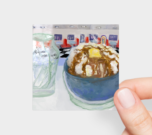 Diner Potato Sticker