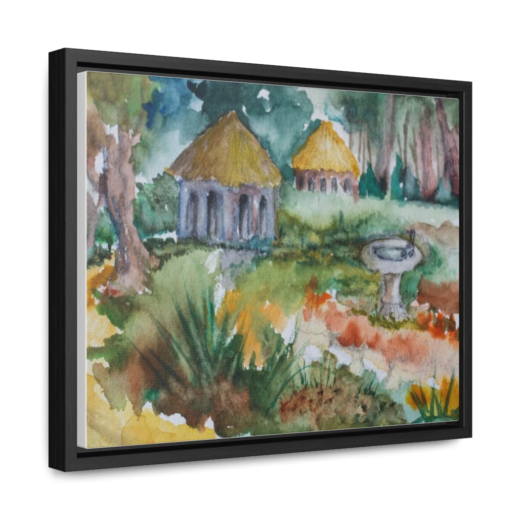 HW Birdbath Gallery Canvas Wraps, Horizontal Frame