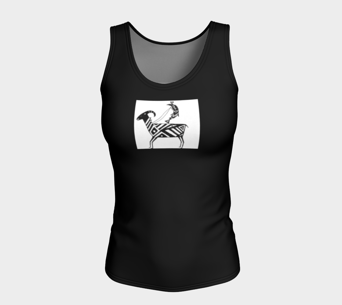 HW Fish Gallop Women's Regular Fitted Tank