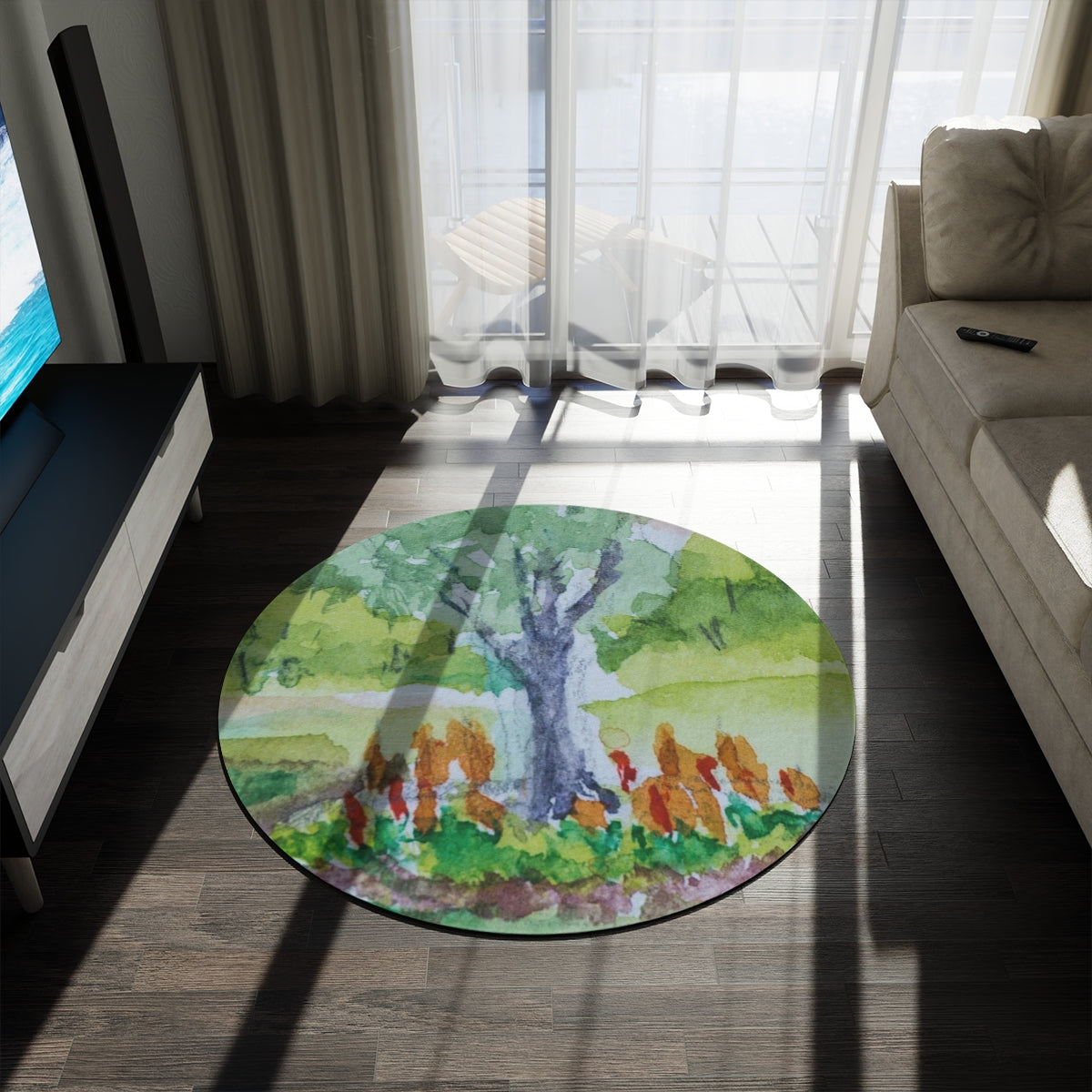 HW New Tree Round Rug