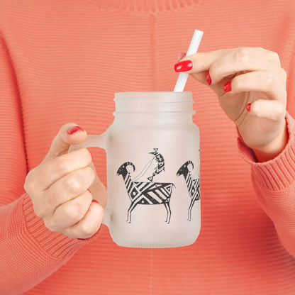 HW Fish Gallop Mason Jar Glass