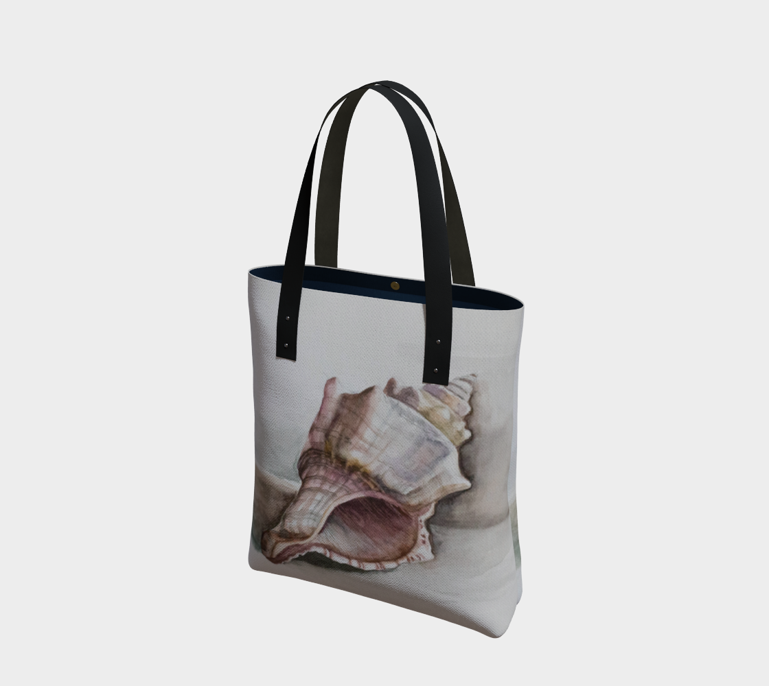 HW Watercolor Shell Tote Bag