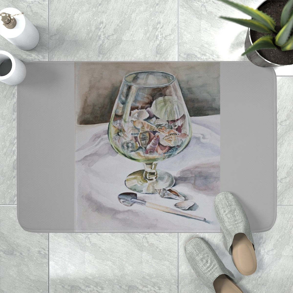 HW Jar of Sea Memory Foam Bath Mat