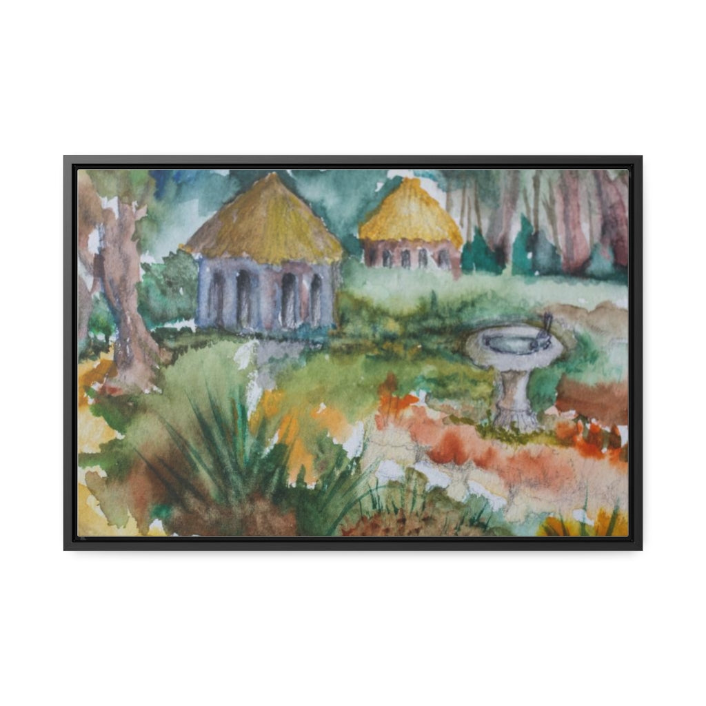 HW Birdbath Gallery Canvas Wraps, Horizontal Frame