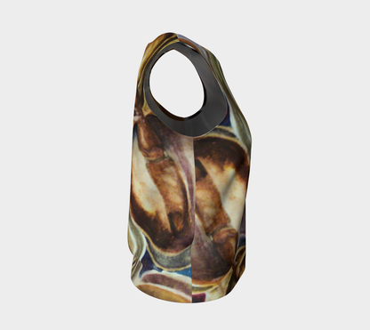 HW Singing Bowls Long Loose Tank top