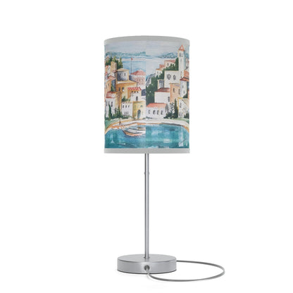 HW Watercolor City Lamp on a Stand, US|CA plug
