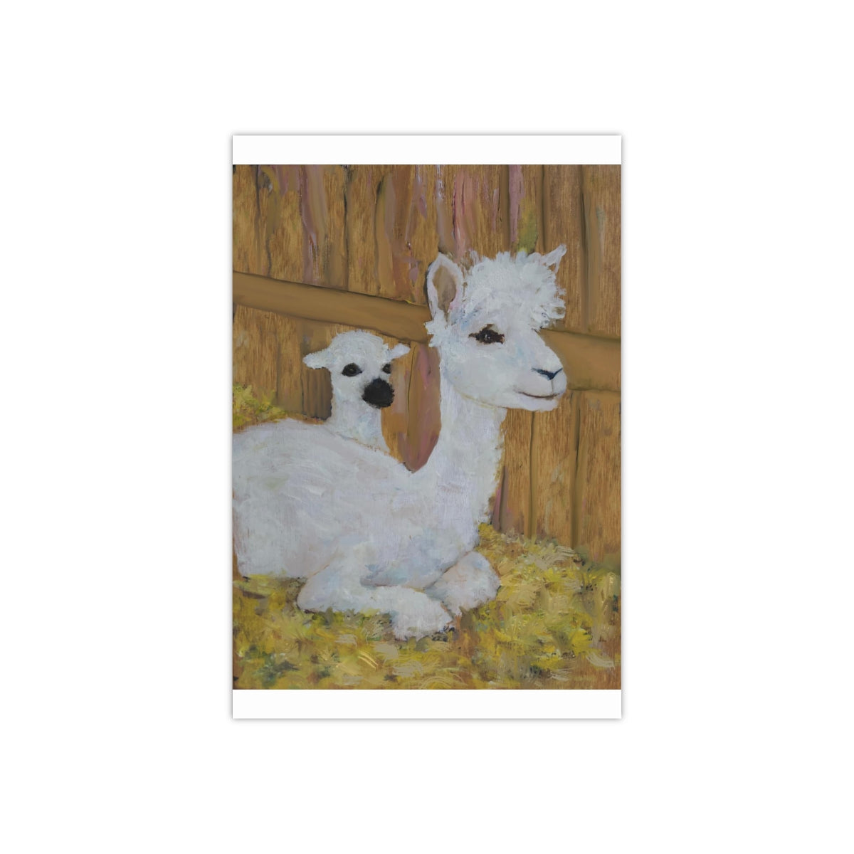 Alpaca Joy Satin Posters (300gsm)