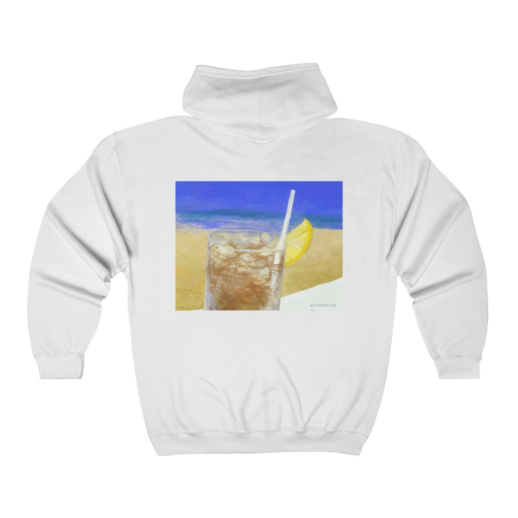 Iced Tea By the Sea Unisex Heavy Blend™ Full Zip Hooded Sweatshirt