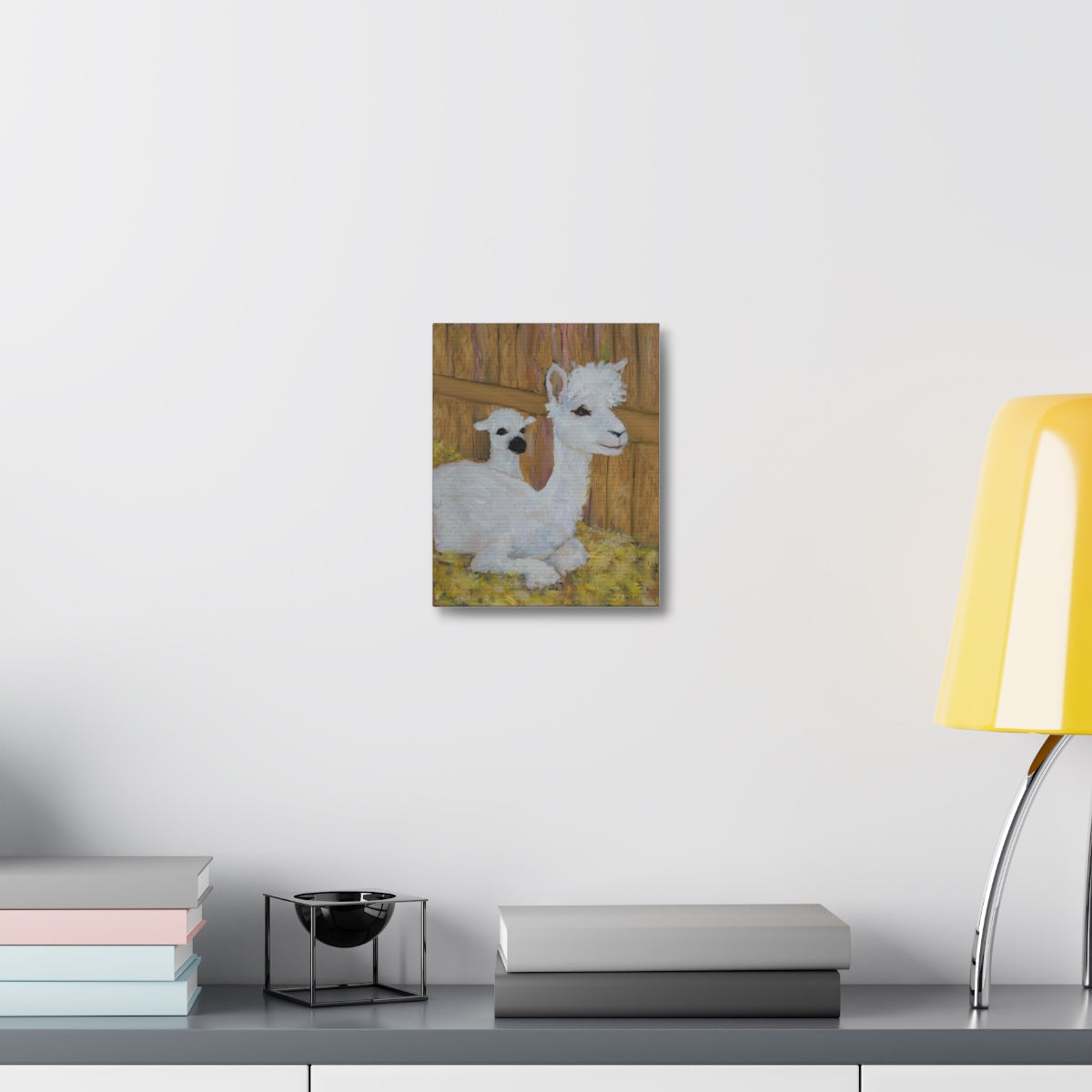 Alpaca Joy Stretched Canvas