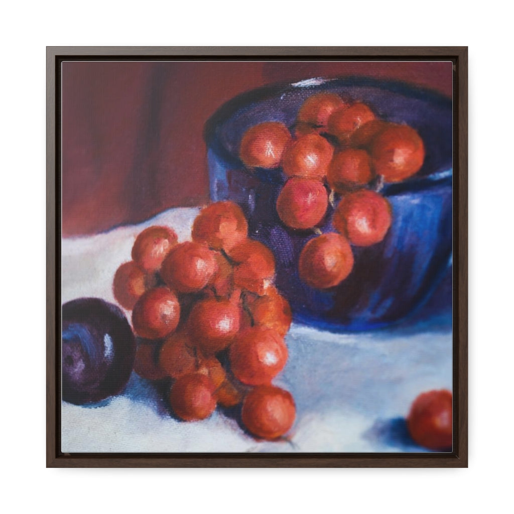 HW Plum Gallery Canvas Wraps, Square Frame