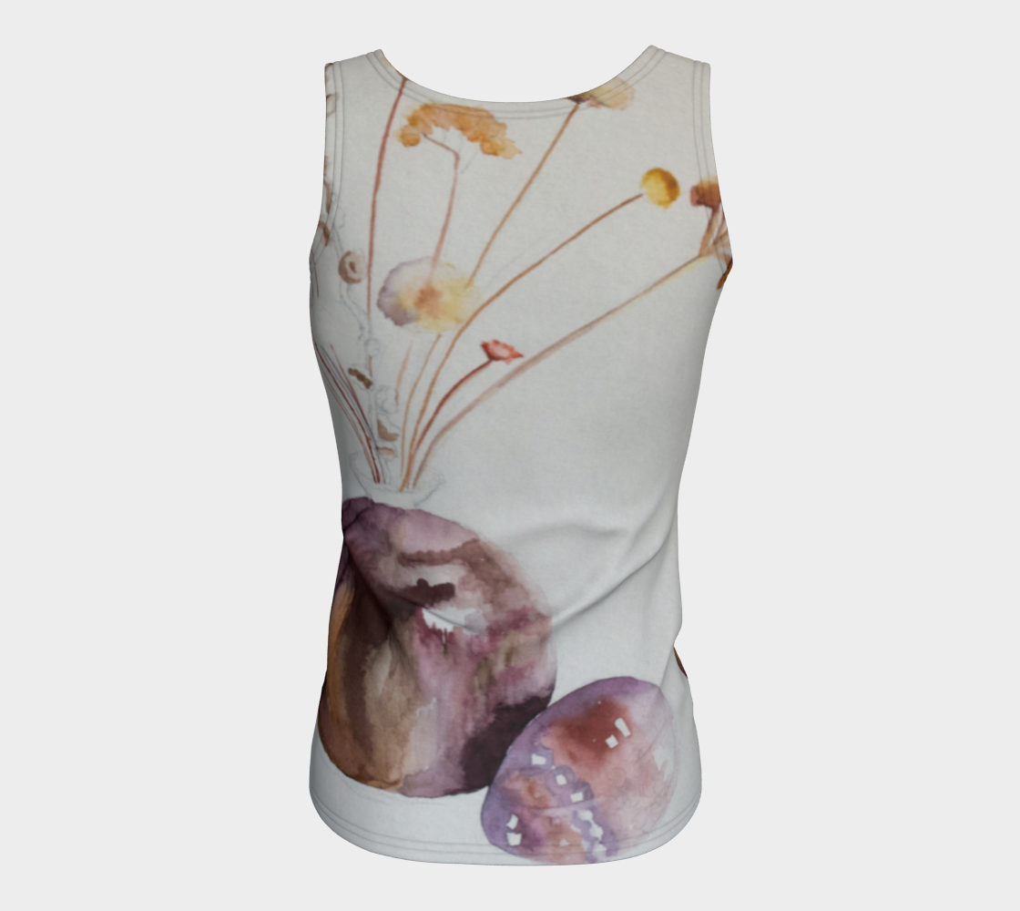 HW Unfinished Watercolor Fitted Tank Top