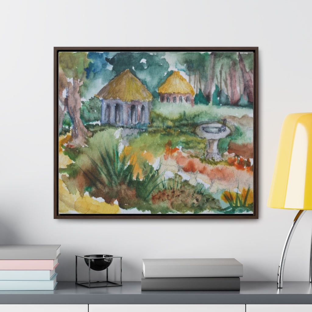 HW Birdbath Gallery Canvas Wraps, Horizontal Frame