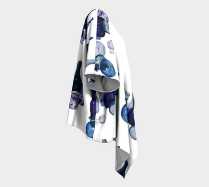 HW Blue Bottle Draped Kimono