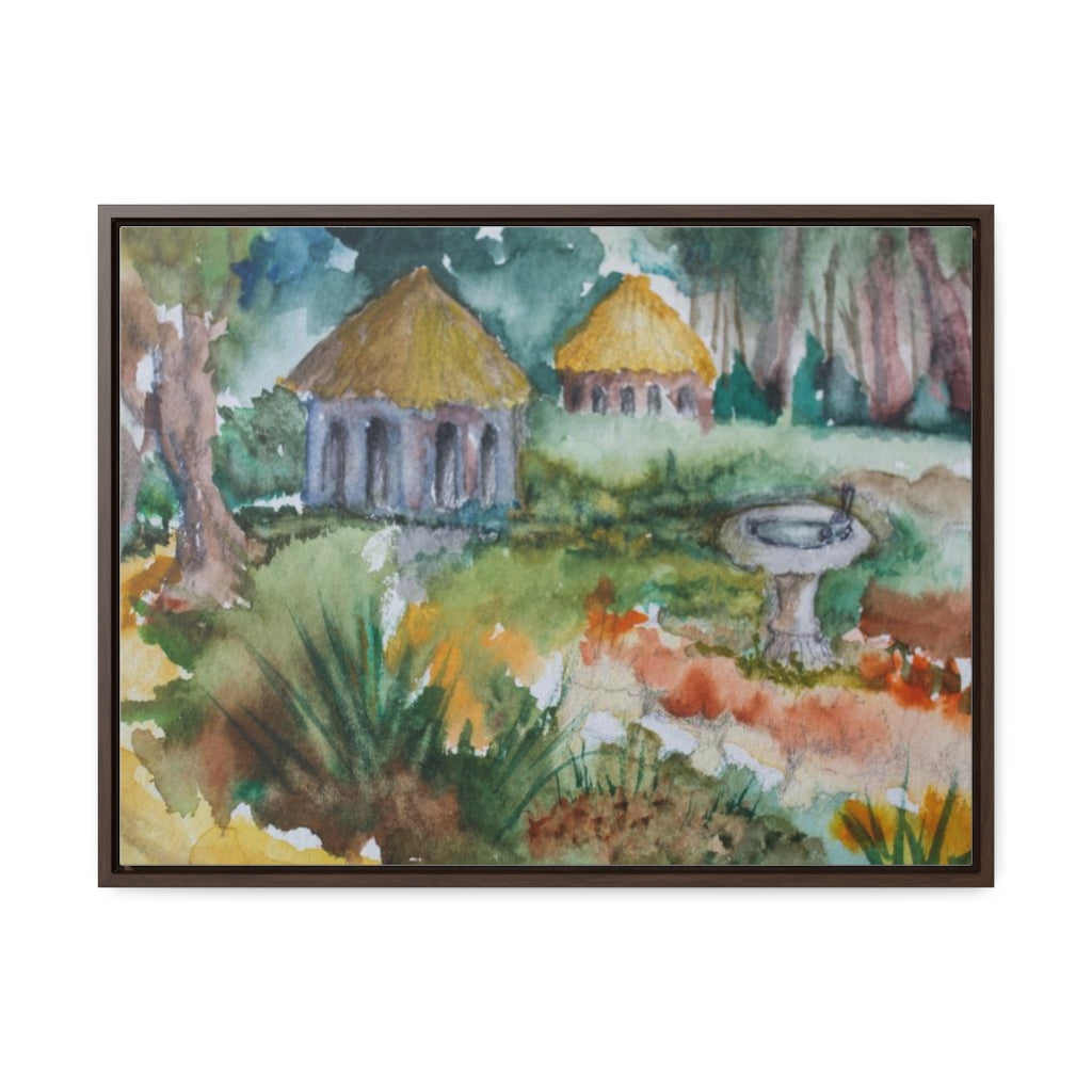 HW Birdbath Gallery Canvas Wraps, Horizontal Frame