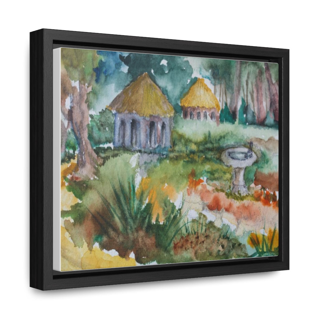 HW Birdbath Gallery Canvas Wraps, Horizontal Frame