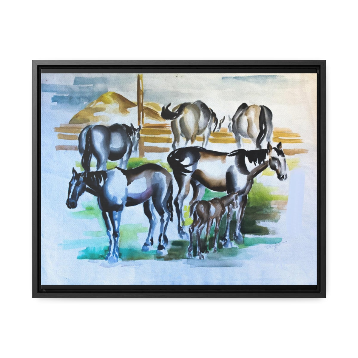 HW Horses Gallery Canvas Wraps, Horizontal Frame