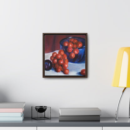 HW Plum Gallery Canvas Wraps, Square Frame