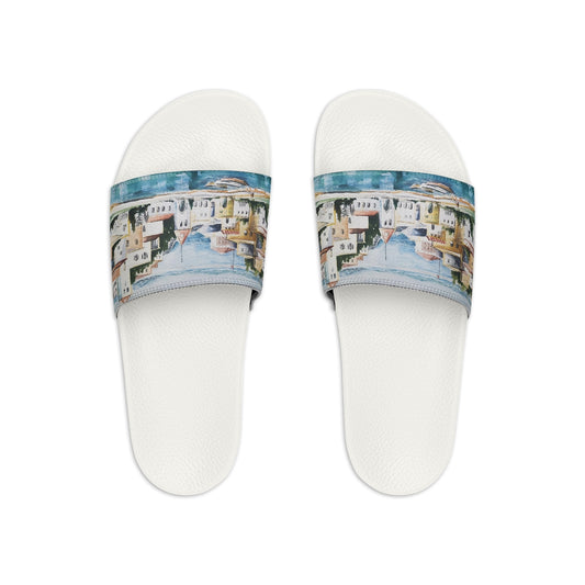 HW Watercolor City Women's Slide Sandals