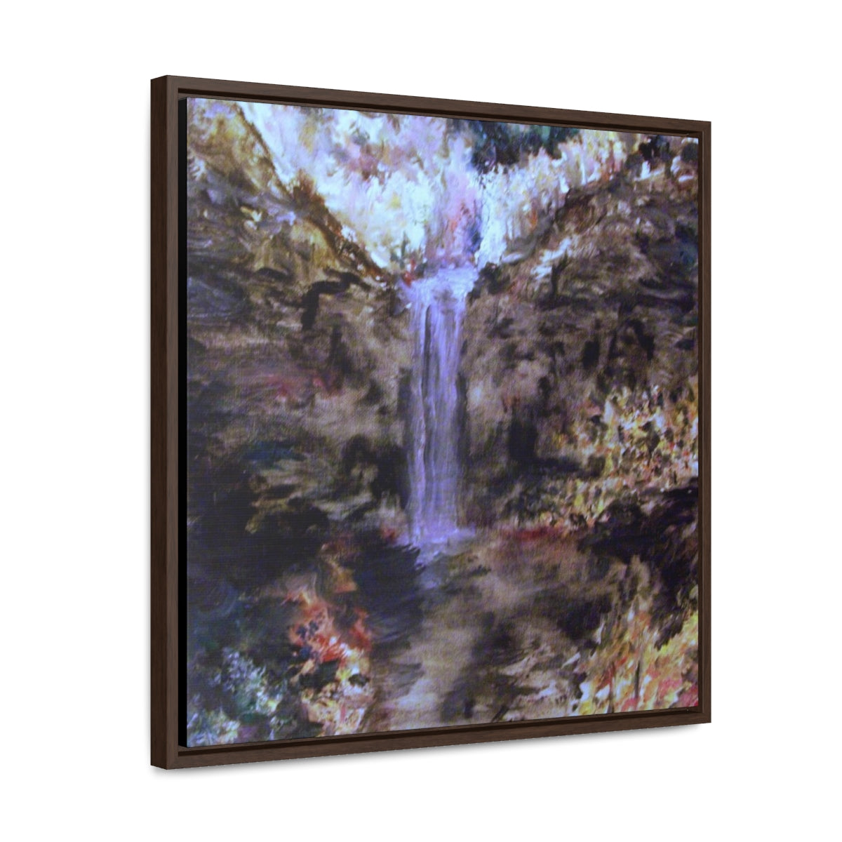 Vision of Taughannock Gallery Canvas Wraps, Square Frame