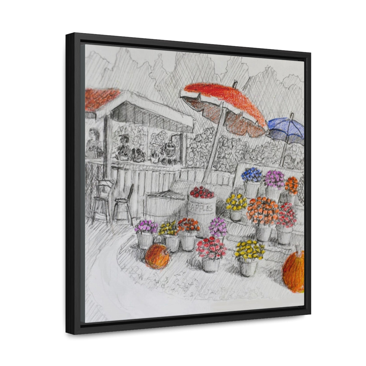 HW Farmstand Gallery Canvas Wraps, Square Frame