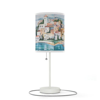 HW Watercolor City Lamp on a Stand, US|CA plug