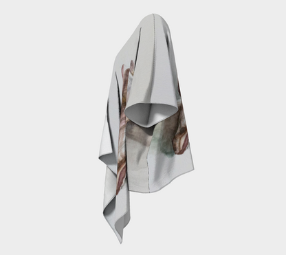 HW Watercolor Shell Draped Kimono