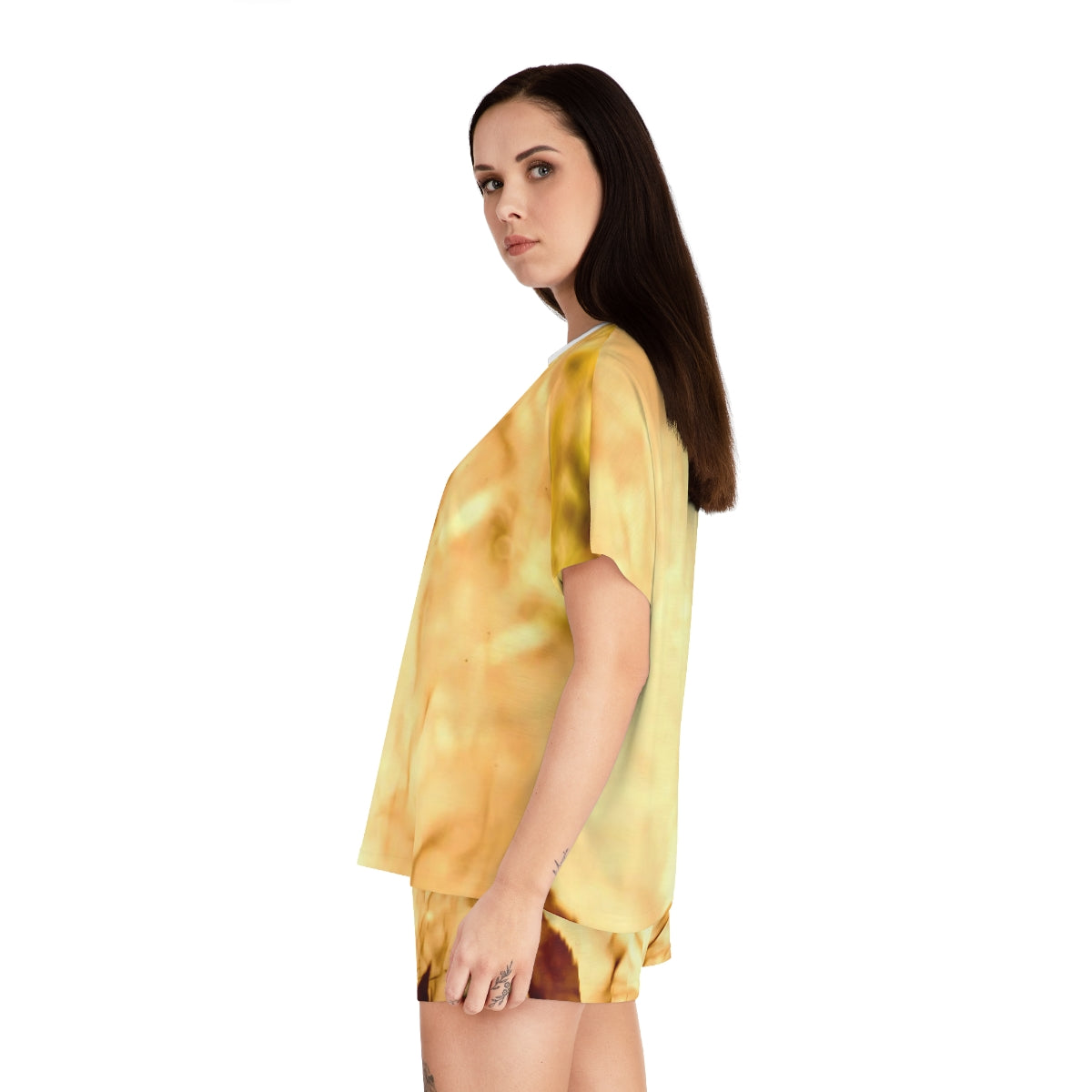 Golden Hour Women's Short Pajama Set (AOP)