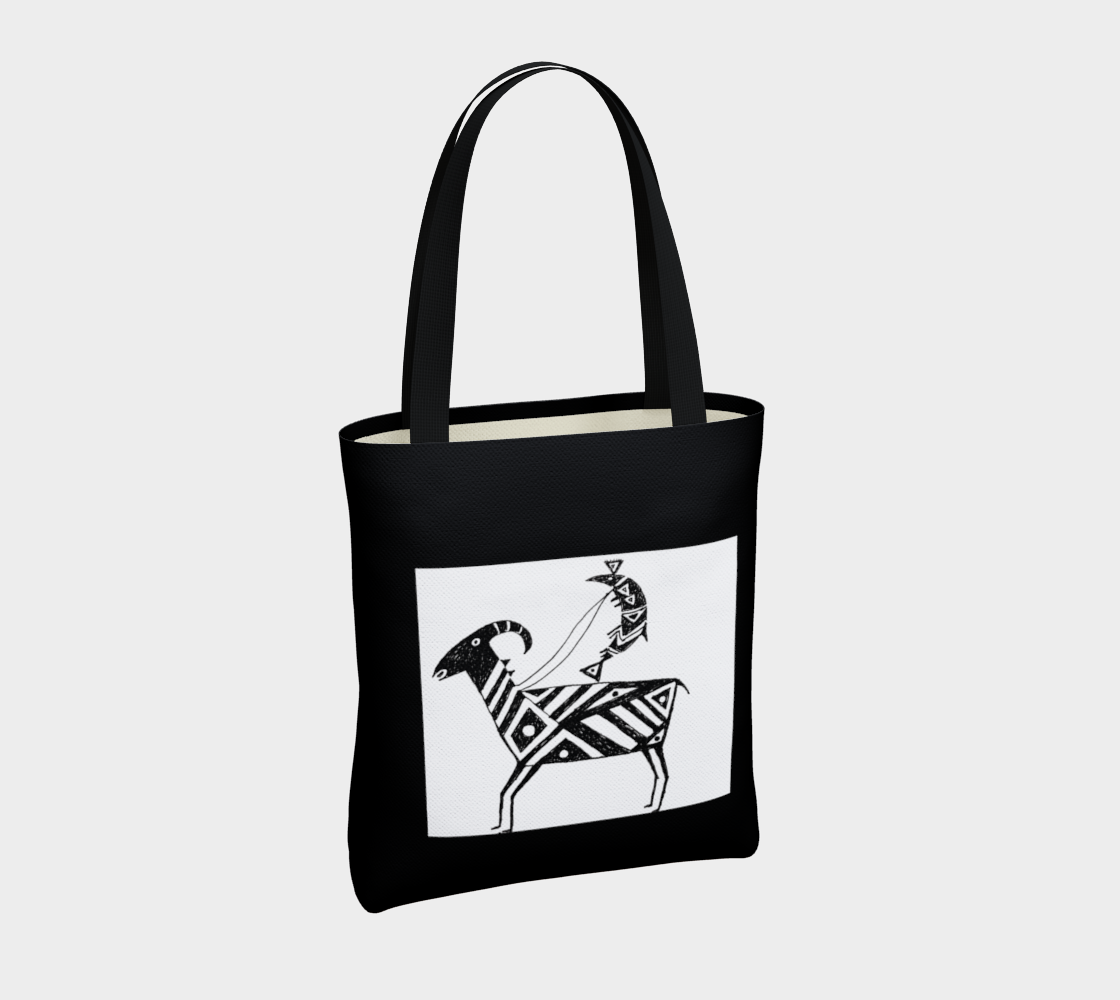 HW Fish Gallop Black Tote